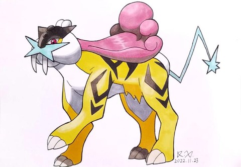 神奇宝贝雷公怎么画[图1]